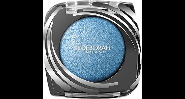 Deborah Milano - Precious Color Oogschaduw – Dreamy Denim 08 - Super-Gepigmenteerde Mono Eyeshadow Met Intense Blauwe Kleur - Parelmoer Finish - Wet & Dry Veelzijdigheid - Langhoudend - Voor Dramatische & Glam Looks