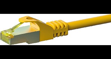 Danicom Cat7 S/FTP (PIMF) patchkabel - 0,50 meter geel - netwerkkabel - internetkabel - UTP kabel - RJ45 - 10000 mbit/s