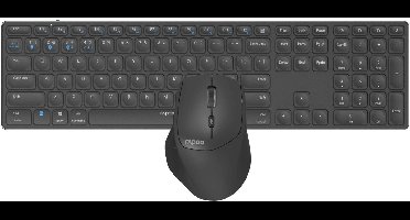 Rapoo 9800M - Draadloos Toetsenbord en Muis - Full Size - Qwerty