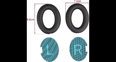 Foam Oor Kopjes Oorkussens Kussens Vervanging Compatibel Met QuietComfort 15 QC15 QC25 QC2 QC35 Ae2 Ae2i Ae2w SoundTrue SoundLink Hoofdtelefoon - 1 Paar