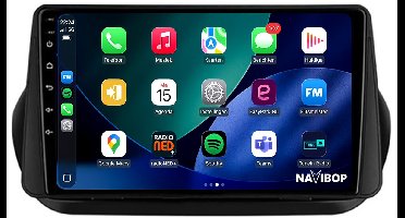 Geschikt voor Fiat Qubo (2008 t/m 2019) | 4+64GB 8-CORE | 9 inch Android 15.0 CarPlay autoradio | Draadloos CarPlay & Android Auto | Externe microfoon & Achteruitrijcamera (AHD) | Bluetooth & WiFi | NAVIBOP NB-4886 | Bouwjaar 2008 t/m 2019