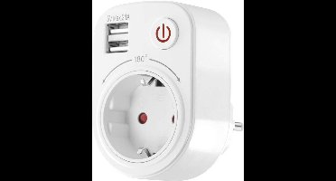 Draaibare USB-oplader stekkeradapter met kinderbeveiliging voor reizen