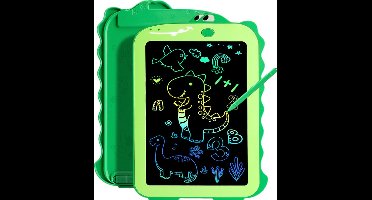 1 stuks-LCD-schrijftablet voor kinderen - Educatief speelgoed - Kinderspeelgoed - Kleuren-LCD-schrijftablet - Geschikt voor kinderen om op te schrijven, te tekenen en te spelen - Groen - 15,8 x 22 x 0,5 cm - 8,5 inch