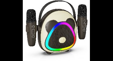 Karaoke Set vlinders - karaoke microfoon kinderen Zwart Panda - karaoke kinderen - Bluetooth Speaker - Karaokeset voor Volwassenen en Kinderen
