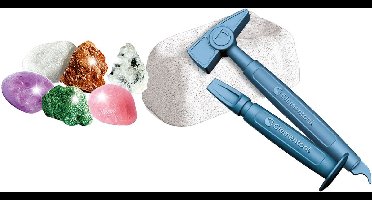 Stenen en mineralen zoeken als een echte avonturier / geoloog - hakken met een hamer