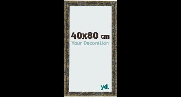 Your Decoration - Fotolijst 40x80 cm - MDF - Blauw Goud Gemeleerd - Pisa