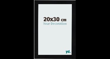 Your Decoration - Fotolijst 20x30 cm - MDF - Zwart Hoogglans - Pisa
