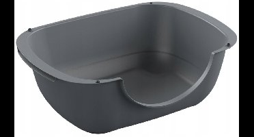 Rotho Bella Modulaire Kattenbak Open Lage Instap Antraciet