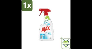 1 x Ajax - Ruitenreiniger - Cristal - Spray Met Ammoniak - 750 ml - Ramenreiniger - Ruitenreiniger - Ammoniak - Streeploos - Glasreiniger