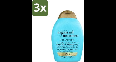 OGX - Renewing Moroccan Argan Oil - Shampoo - Voor Vrouwen - 385 ml - Bulkverpakking - 3 stuks