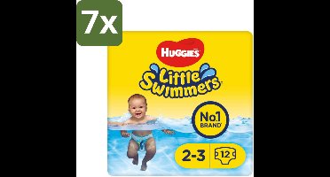 Huggies Little Swimmers maat 2-3 (3-8 kg) 12 stuks per verpakking - Bulkverpakking - 7 stuks