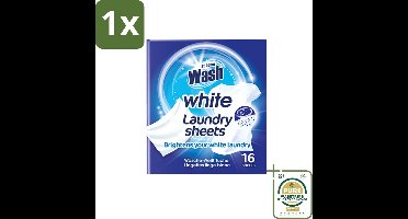 1 x At Home - Wash - Wasdoekjes - Witte Was - Tegen Verkleuring - 12 Doekjes- Witte Wasdoekjes - Wasdoekjes Witte Was - Wasdoekjes Tegen Kleuruitloop - Wasdoekjes Voor Witte Stoffen - Wasdoekjes Voor Hand- En Machinewas