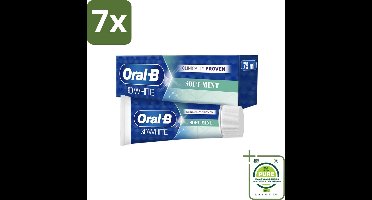 7 x Oral-B - 3D White Soft Mint - Tandpasta - Whitening - Zachte Munt - 75 ml - Grootverpakking - Tandpasta - Whitening - Tanden Bleken - Mondverzorging - Zachte Munt