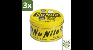 3 x Murray's - Nu Nile - Pomade - Strakke Slick Look - Medium Hold - 85 ml - Grootverpakking - Hair Slick - Slick Look - Pomade - Hair Styling - Hair Control