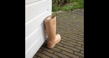 Best for Boots Deurstopper Laars Khaki – Decoratieve Deurhouder 37 cm – Voorkomt Dichtslaan van Deuren