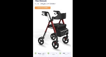 Van Elmont Luxe Rollator - Rollator lichtgewicht en opvouwbaar - Rollators - Voor binnen en buiten - Verstelbaar in 5 standen