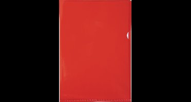Exacompta Pak van 100 L mappen - gladde PVC 13/100e - A4 - Rood - 661275E