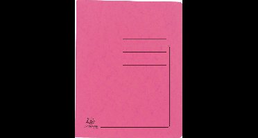 Exacompta 25x Snelhechtmap in glanskarton 355g - A4 - Roze - 39987E