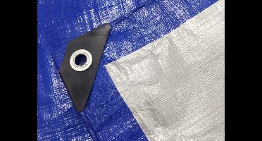 Benson Dekzeil 4x6 m - Blauw - Verstevigde Hoeken - PE 120GSM