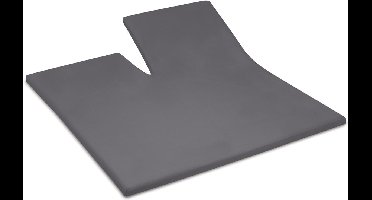Cinderella - Weekend - Topper Hoeslaken met split - 200x220 cm - tot 15 cm matrashoogte - 100% Katoen - Antraciet