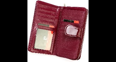 Pierre Cardin 07 SHINY - Damesportemonnee - Lakleer - Grote Capaciteit - Veiligheidszakje