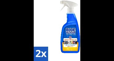2 x Blue Wonder Professionele Superontvetter Spray 1 liter - Superontvetter - Ontvetter Spray - Keukenreiniger - Badkamerrreiniger - HG