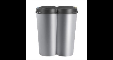 EezyLife Prullenbak - 2 x 25 liter - zwart