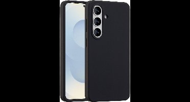 Accezz Hoesje - Geschikt voor Samsung Galaxy S26 - Liquid Silicone Backcover met Magnetische Ring - Zwart