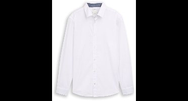 Tom Tailor Regular fit overhemd met stretch M White
