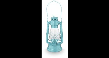 vtwonen Olielamp - Lamp van Metaal - Decoratie voor Binnen - Lichtblauw - 17x33cm
