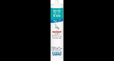 Ottoseal S120 siliconenkit - 310 ml koker - wit - alkoxy voor houten kozijnen en hout