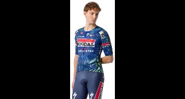 Castelli Aero Race 8s Soudal Quick-step 2026 Korte Mouw Wielertrui Blauw M Man