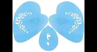Aqua schmink sjabloon fantasy prinses