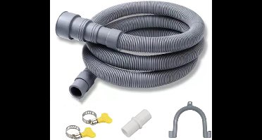 Afvoerslang voor wasmachine, universele afvoerslang, afvoerslang voor wasmachine, waterafvoerslang, universele afvoer voor wasmachines en vaatwassers (3 m)