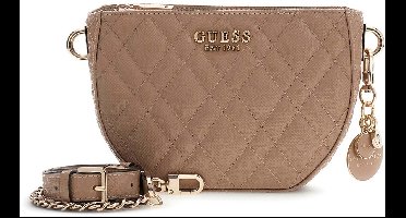 GUESS schoudertas Isemay Mini Crossbody Bag Pale Mocha Taupe
