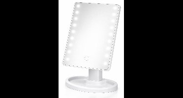 HEM Make-up Spiegel Met LED Licht – Verlichte Cosmeticaspiegel – Touch Bediening – USB Of Batterij – Wit