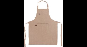 Keukenschort Katoenen Gebonden Bruin - Schort - Dames - Mannen - Vrouw - Kookschort - BBQ - Keuken - Koken - Bakken