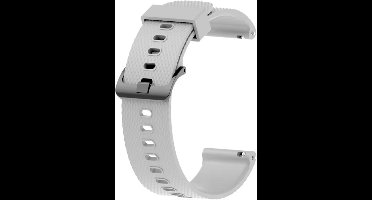 New Age Devi - Krachtig Siliconen Bandje geschikt voor Garmin Venu Venu 2 Plus Venu SQ SQ 2 Vivomove HR-Style-Luxe-Sport Vivoactive 3 5 6 Forerunner 55 165 245 645 570 - 42mm - Grijs