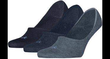 Calvin Klein Footies Mid Cut Heren 3-Pack Denim