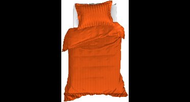 De Witte Lietaer Dekbedovertrek Zygo Gold Flame - 140 x 200/220 cm - Oranje - Katoen Satijn