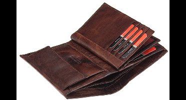 Pierre Cardin Serie - Lederen Herenportemonnee - RFID - Elegant Design - Zilver Logo