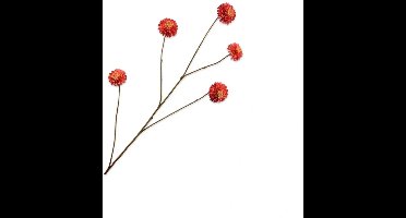 Kunstbloem Dahlia Rood - 90 cm