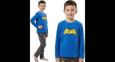Batman DC COMICS Polar pyjama voor jongens, tweedelig pyjama met lange mouwen, warm