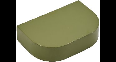 Wandplank Disk - Metaal - Groen - 30 x 7 x 20 cm (BxHxD)
