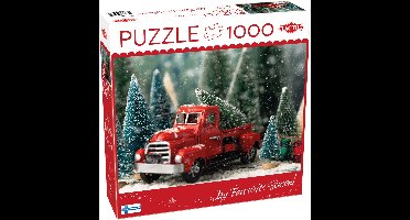 Puzzle 1000 XMAS Christmas Tree Truck - Puzzel 1000 XMAS Kerstboomwagen