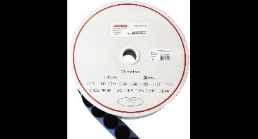 FASTECH® Klittenband punt Om vast te plakken Hotmelt Lusdeel (Ø) 25 mm Zwart 185 plakpunten 5 m