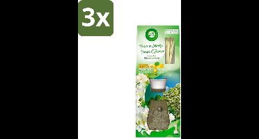 Air Wick Essential Oils - Geurstokjes - Freesia & Jasmijn - 30ml - Bulkverpakking - 3 stuks