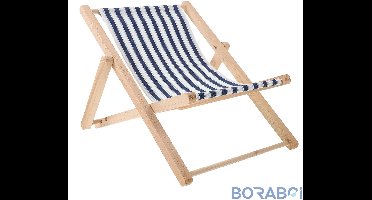 Opvouwbare Houten Strandstoel - Elegant Design - Nautische Decoratie - 21,5 cm