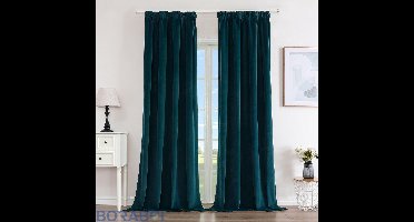 Fluwelen Gordijnen - 100% Verduisterend - 240x140 cm - Luxe Velours