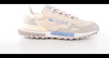 Lacoste heren sneaker Elite H suède ne textiel beige